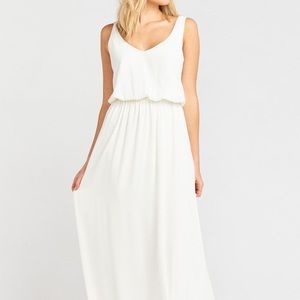 Kendall Maxi Dress Wedding Cake Chiffon